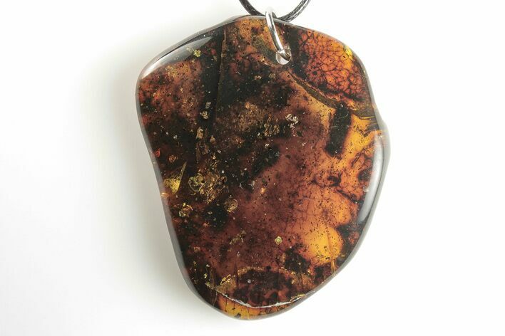 Polished Chiapas Amber ( g) Necklace - Mexico #197967